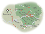 Yosemite California Map